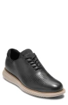 Cole Haan 2.zerogrand Laser Wing Oxford In Black/cobblestone
