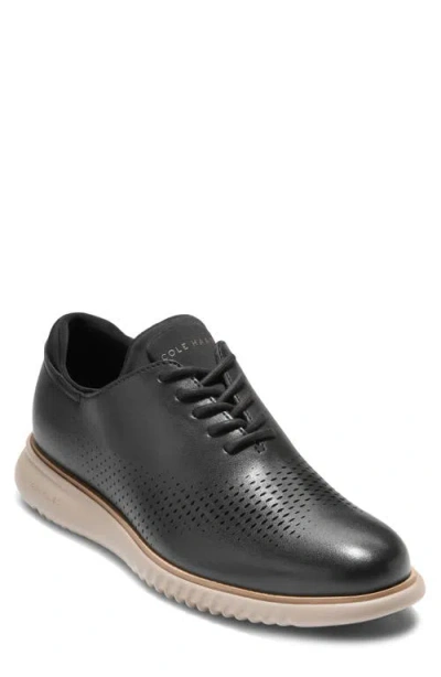 Cole Haan 2.zerogrand Laser Wing Oxford In Black/cobblestone