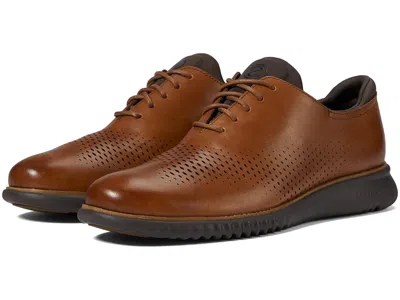 Cole Haan 2.zerogrand Laser Wing Tip Oxford Lined In Brown