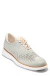 Cole Haan 2.zerogrand Laser Wingtip Oxford In Oyster Mushroom Suede