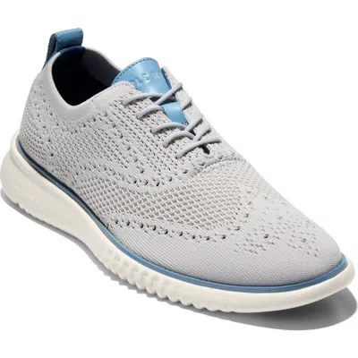 Cole Haan 2.zerogrand Stitchlite Water Resistant Wingtip In Gray