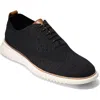 Cole Haan 2.zerogrand Stitchlite Water Resistant Wingtip In Black/ivory