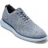 Cole Haan 2.zerogrand Stitchlite Water Resistant Wingtip In Blue Wing Teal/cl
