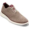 Cole Haan 2.zerogrand Stitchlite Water Resistant Wingtip In Ch Truffle/ivory
