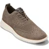 Cole Haan 2.zerogrand Stitchlite Wingtip In Ch Truffle/ivory