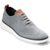 Cole Haan 2.zerogrand Stitchlite Wingtip In Ironstone/white