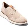 Cole Haan Men's 2.zerøgrand Wingtip Oxford Shoes - Beige Size 8.5 In Sand Dollar-ivory