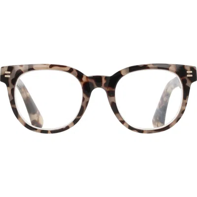 Cole Haan 47mm Round Reading Glasses In Black