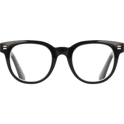 Cole Haan 47mm Round Reading Glasses In Black