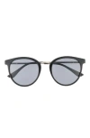 Cole Haan 48mm Oval Sunglasses In Black