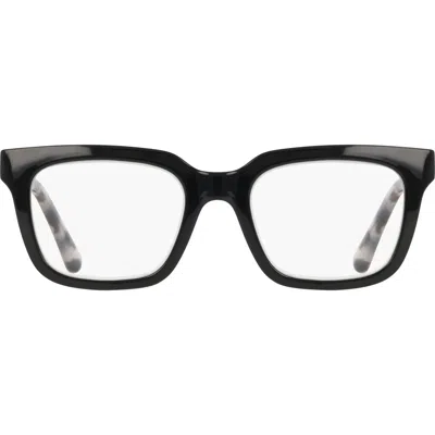 Cole Haan 51mm Square Reading Glasses In White