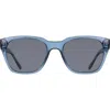 Cole Haan 54mm Modified Rectangular Sunglasses In Crystal Blue