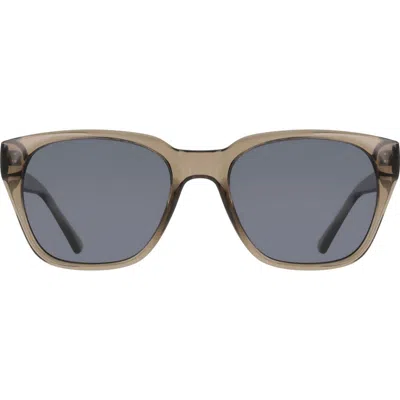 Cole Haan 54mm Modified Rectangular Sunglasses In Smoke Crystal