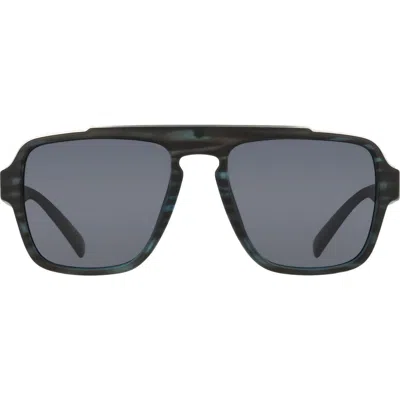 Cole Haan 54mm Navigator Sunglasses In Teal Horn