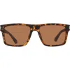 Cole Haan 54mm Rectangular Sunglasses In Brown