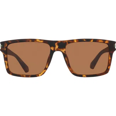 Cole Haan 54mm Rectangular Sunglasses In Brown