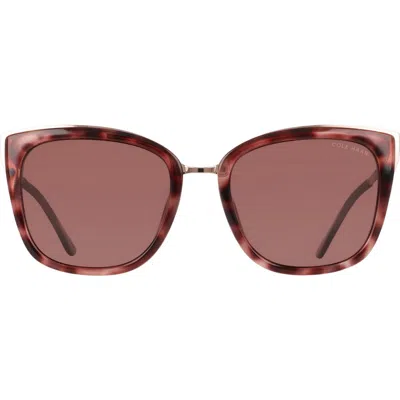 Cole Haan 54mm Square Sunglasses In Merlot Tortoise