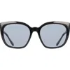 Cole Haan 55mm Cat Eye Sunglasses In Black