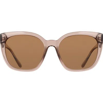 Cole Haan 55mm Cat Eye Sunglasses In Brown