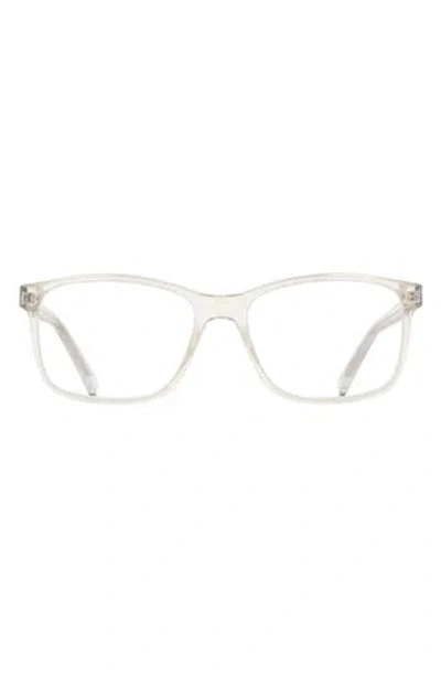 Cole Haan 55mm Square Reading Glasses In White