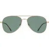 Cole Haan 57mm Aviator Sunglasses In Gold