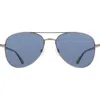 Cole Haan 57mm Aviator Sunglasses In Gray