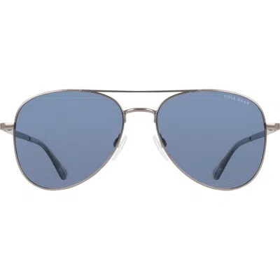 Cole Haan 57mm Aviator Sunglasses In Gray