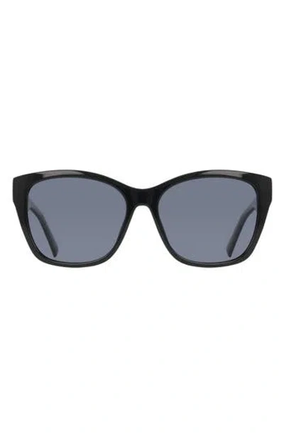 Cole Haan 57mm Modified Square Sunglasses In Black