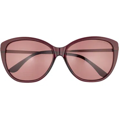 Cole Haan 58mm Round Sunglasses In Plum