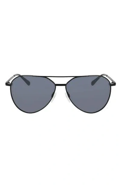Cole Haan 61mm Aviator Sunglasses In Black