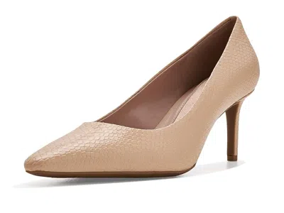 Cole Haan 65mm High Heel Go-to Janey Pumps High Heels Soft Buff Snake Print Leather: 10 B - Medium In Neutral