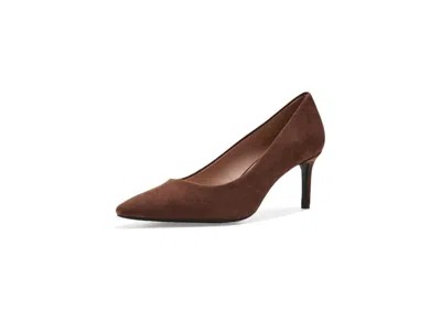 Cole Haan 65mm High Heel Go-to Janey Pumps High Women's Heels Fondue Fudge Suede: 10.5 B - Medium, Leather In Brown
