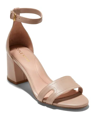 Cole Haan Adelaine Leather Sandal In Beige
