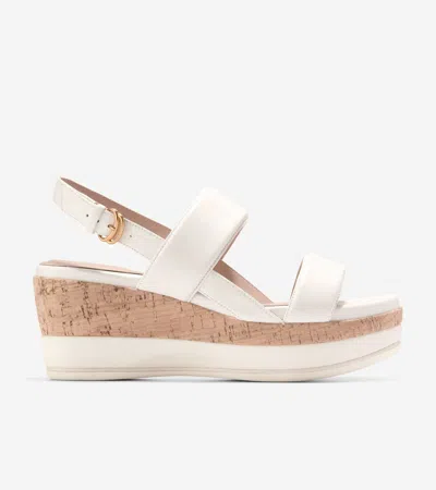 Cole Haan Aislin Wedge Sandal In Ivory-natural