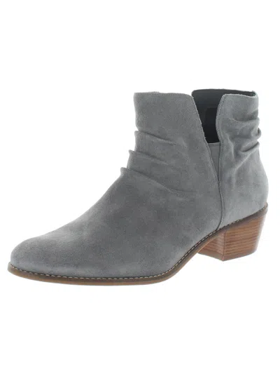 Cole Haan Alayna Womens Suede Slouchy Booties In Grey