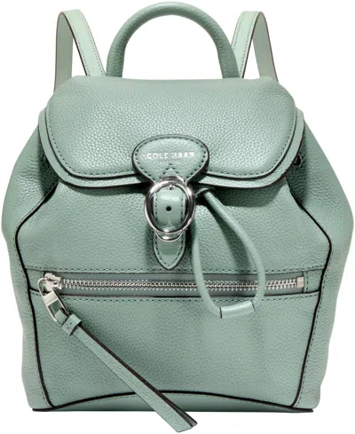 Cole Haan Alexandria Small Flap Backpack In Green