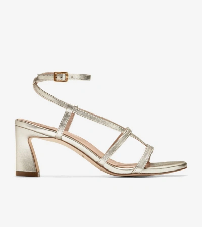 Cole Haan Amber Strappy Sandal In Soft Gold