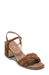 Cole Haan Ambrose Braid Ankle Strap Sandal In Brown