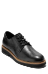 Cole Haan American Classics Montrose Plain Toe Derby In Black / Ch Dark Chocol