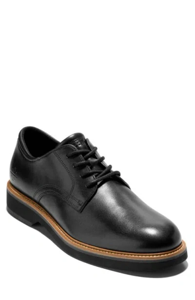 Cole Haan American Classics Montrose Plain Toe Derby In Black/ch Dark Chocol