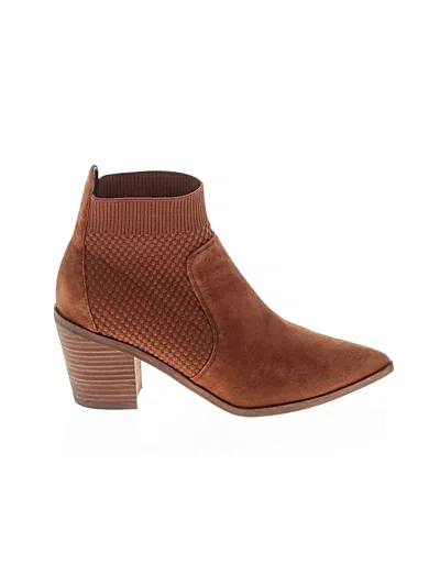 Pre-owned Cole Haan Ankle Boots In Brown