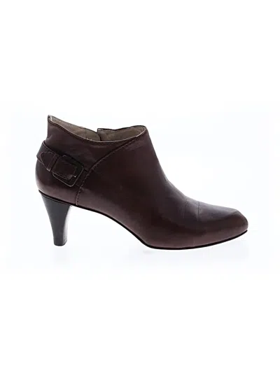 Pre-owned Cole Haan Ankle Boots In Brown