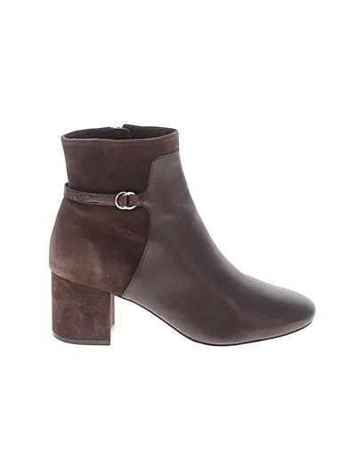 Pre-owned Cole Haan Ankle Boots In Brown