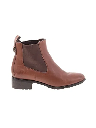 Pre-owned Cole Haan Ankle Boots In Brown