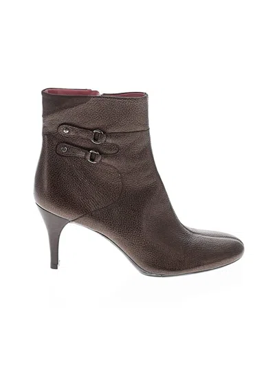 Pre-owned Cole Haan Ankle Boots In Brown