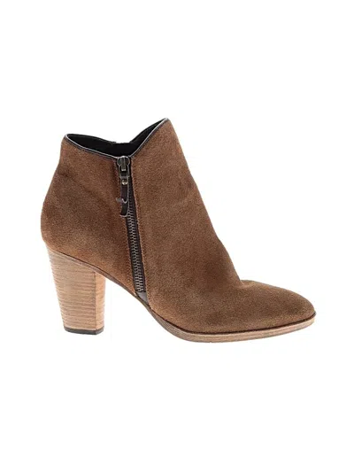 Pre-owned Cole Haan Ankle Boots In Brown