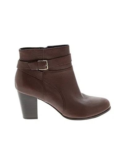 Pre-owned Cole Haan Ankle Boots In Brown