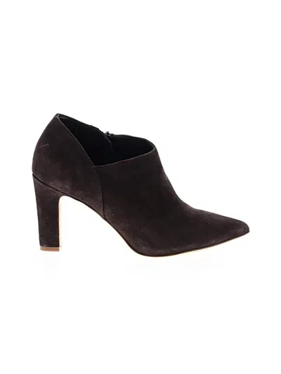 Pre-owned Cole Haan Ankle Boots In Burgundy