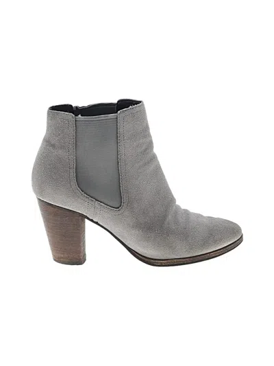 Pre-owned Cole Haan Ankle Boots In Gray