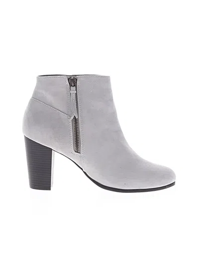 Pre-owned Cole Haan Ankle Boots In Gray